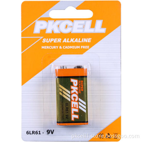 9V 6lr61 Super Alkaline Dry Cell Battery